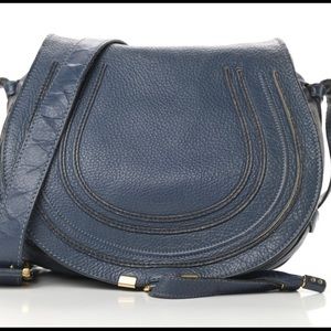 Medium Chloe Marcie Bag in Navy